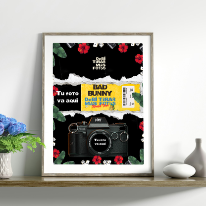 Plantilla en Canva - DeBÍ TiRAR MáS FOToS - Ticket Conmemorativo - Estilo World Tour y Residencia