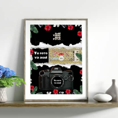 Plantilla en Canva - DeBÍ TiRAR MáS FOToS - Ticket Conmemorativo - Estilo World Tour y Residencia